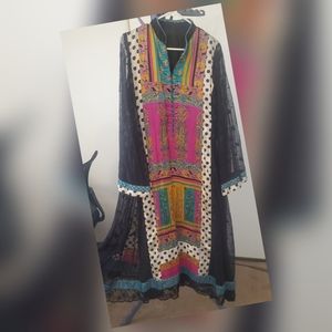 Long Paksitani Dress- length 48''